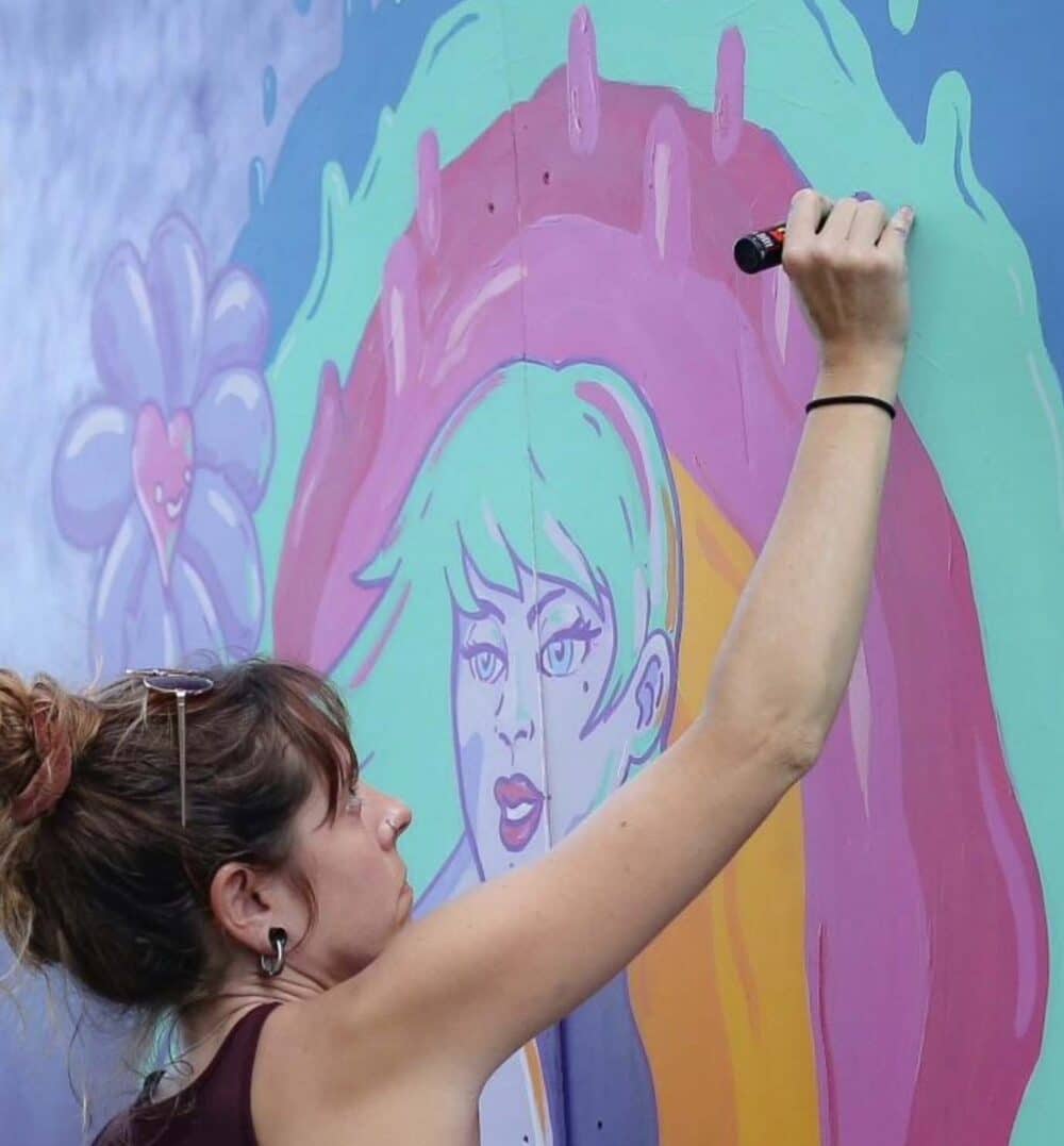 posca mural painter